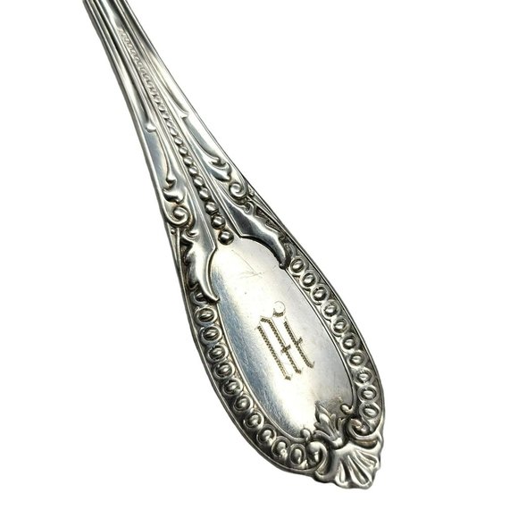 Sterling Silver Berry Spoon William Gale & Son Italian 1860 Monogram CR53 - Picture 5 of 11